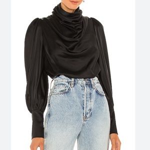 Zimmerman silk cowl neck blouse size medium